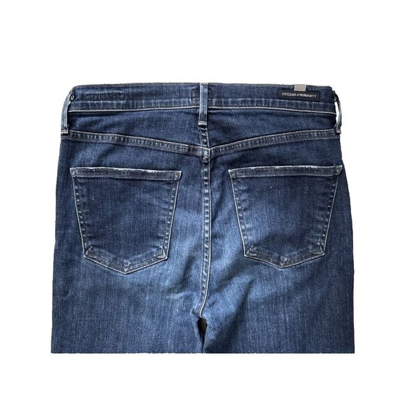 Citizens Of Humanity Cara Jeans Womens 27 High Rise Cigarette Ankle Denim Dark - Picture 3 of 10